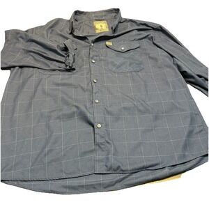 Dixxon Flannel Shirt Mens 5XL Blue Plaid The Michael Myers‎ Halloween Button Up